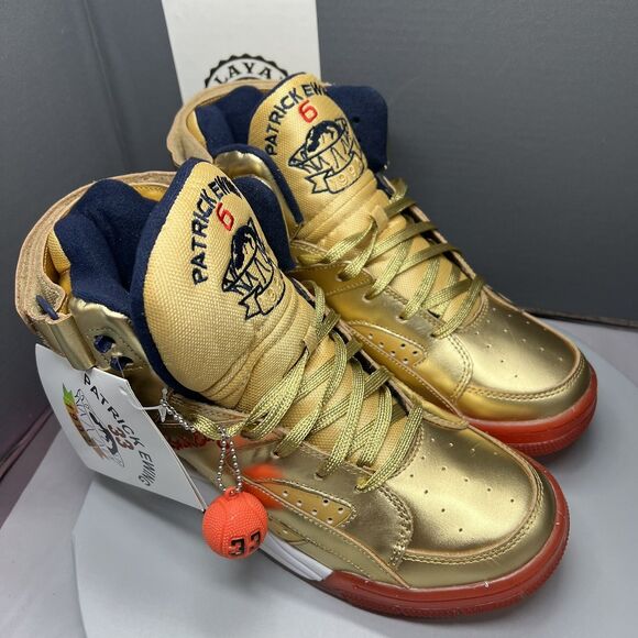 Patrick Ewing Athletic 33 HI OG ‘Gold Medal’ Basketball 1EW90151-732 Men Sz 10.5